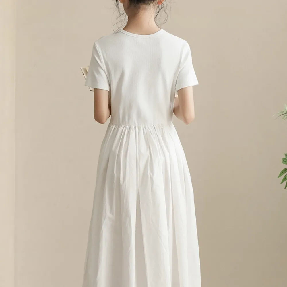 针织小黑裙 Angel Ribbed Knit Black/ White Dress