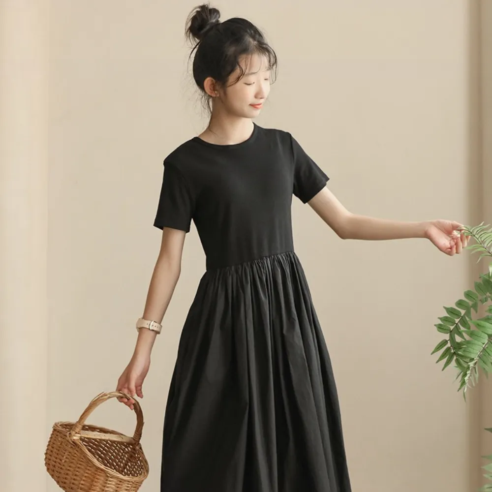 针织小黑裙 Angel Ribbed Knit Black/ White Dress