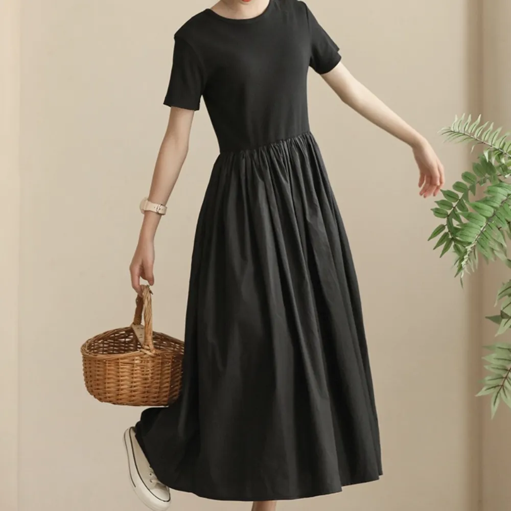 针织小黑裙 Angel Ribbed Knit Black/ White Dress