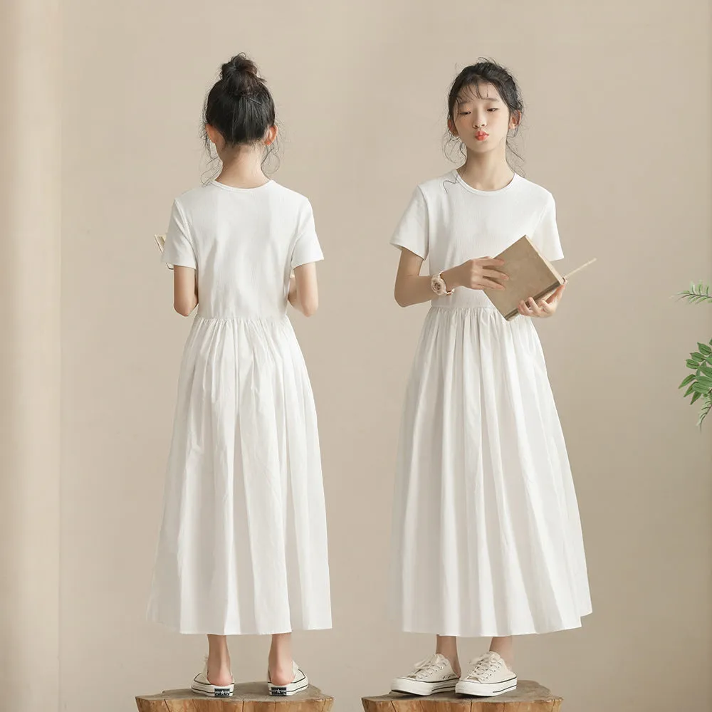 针织小黑裙 Angel Ribbed Knit Black/ White Dress
