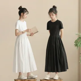 针织小黑裙 Angel Ribbed Knit Black/ White Dress