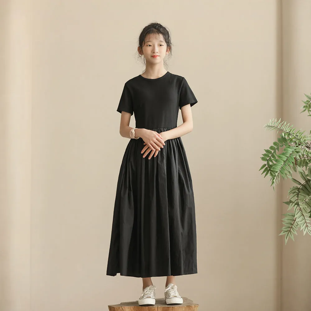 针织小黑裙 Angel Ribbed Knit Black/ White Dress