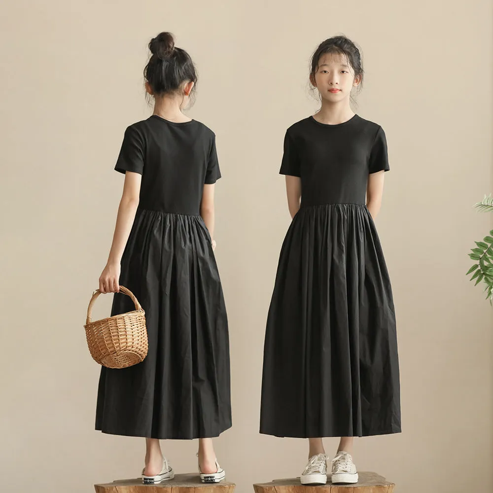 针织小黑裙 Angel Ribbed Knit Black/ White Dress