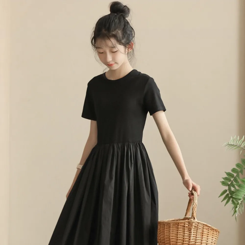 针织小黑裙 Angel Ribbed Knit Black/ White Dress