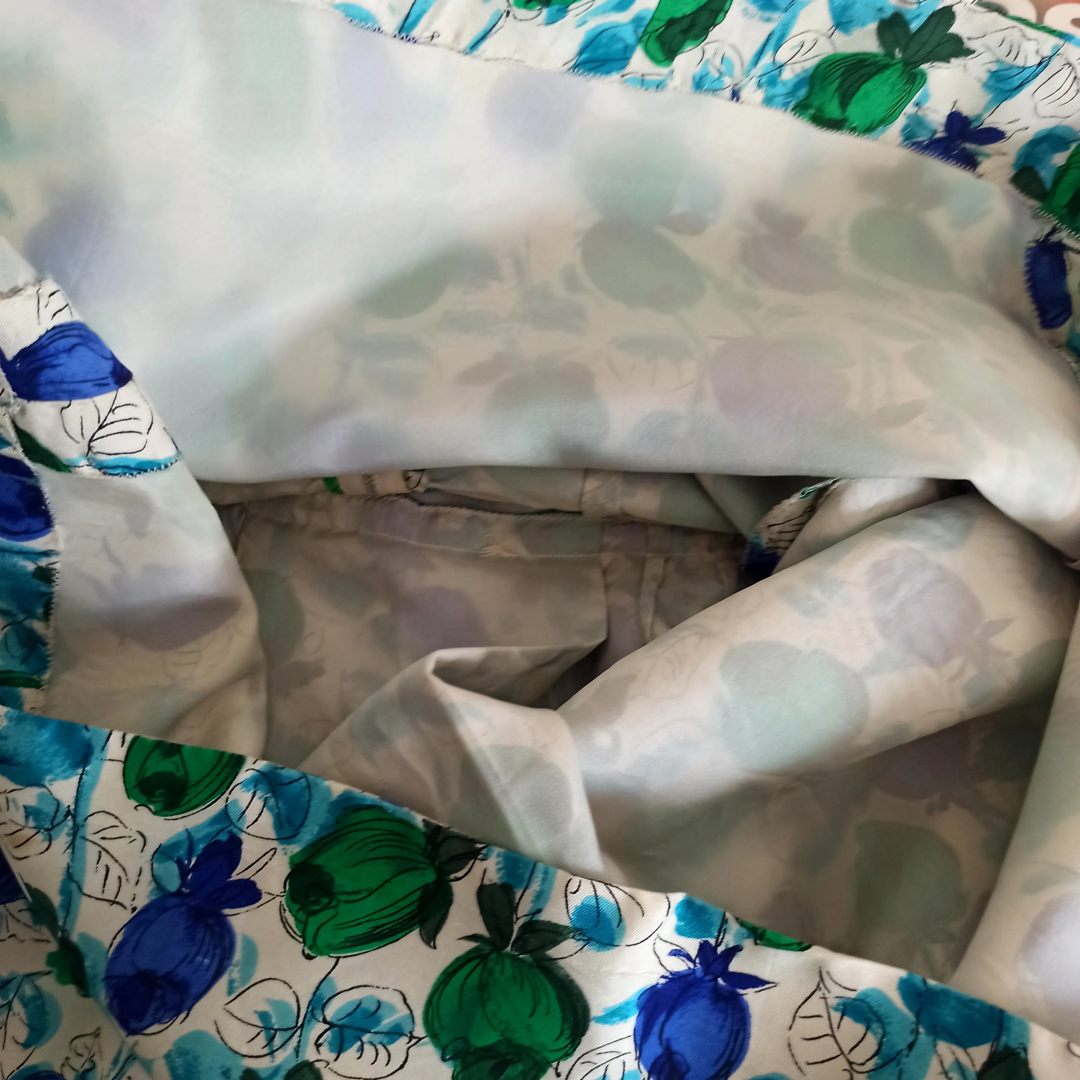 1950s 1960s - Stunning Roseprint Silk Dress - W26 (66cm)