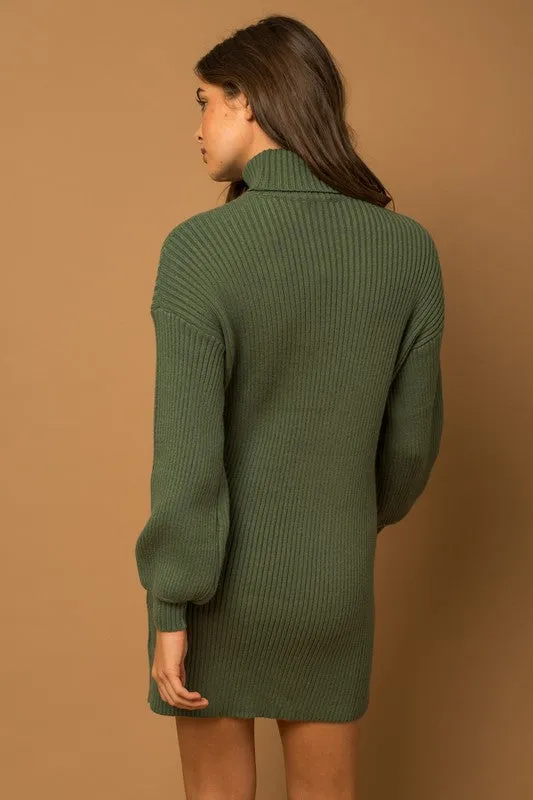 Balloon Sleeve Sweater Dress *Online Only*