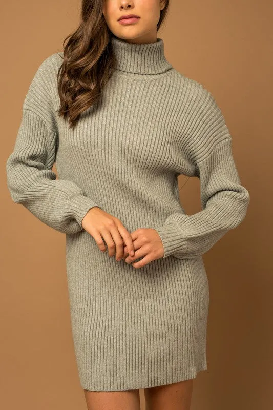 Balloon Sleeve Sweater Dress *Online Only*