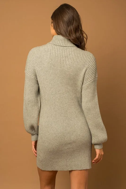 Balloon Sleeve Sweater Dress *Online Only*