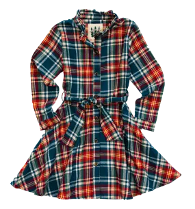 Blue Ridge Mountain Kids Flannel Dress