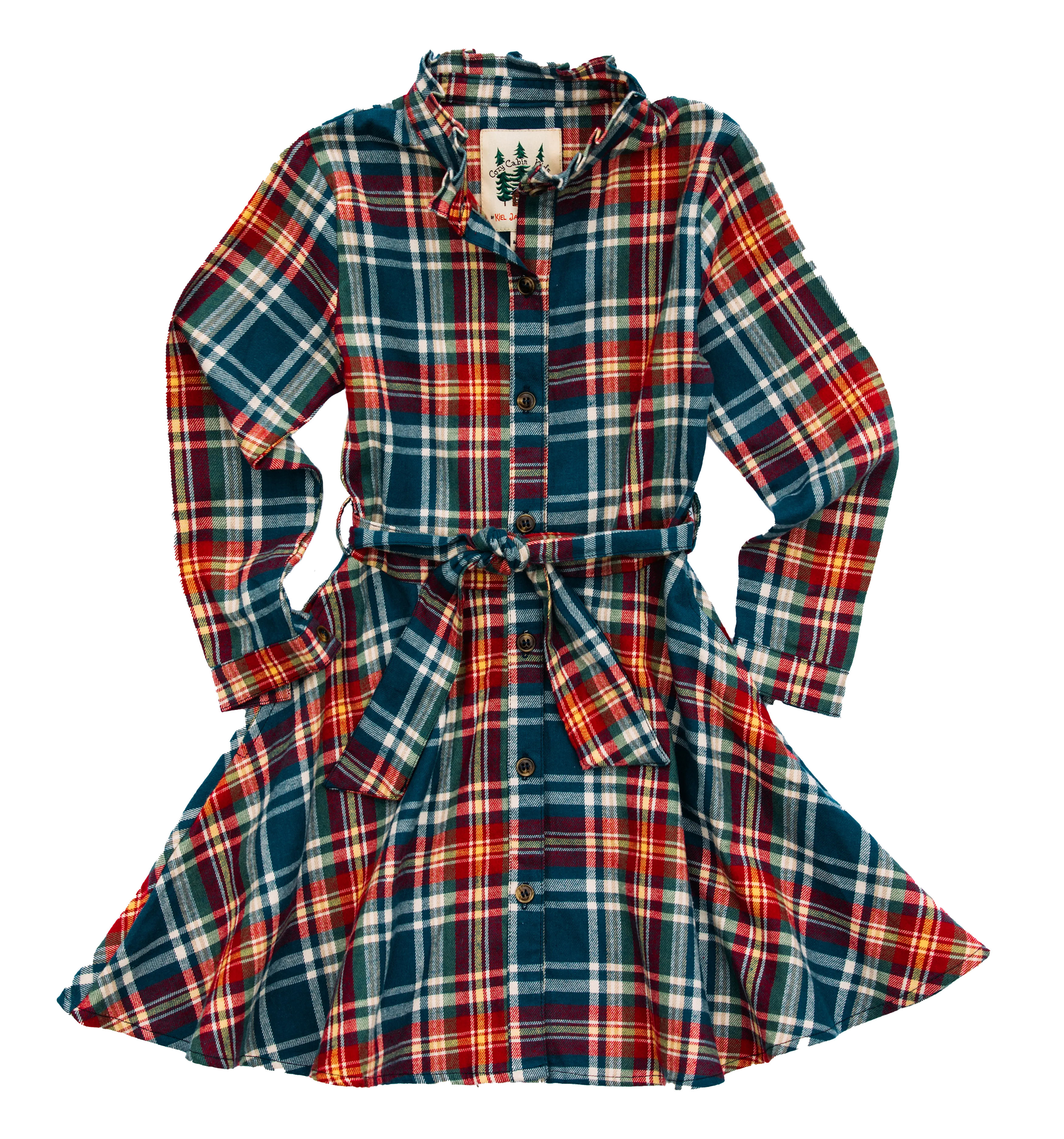 Blue Ridge Mountain Kids Flannel Dress