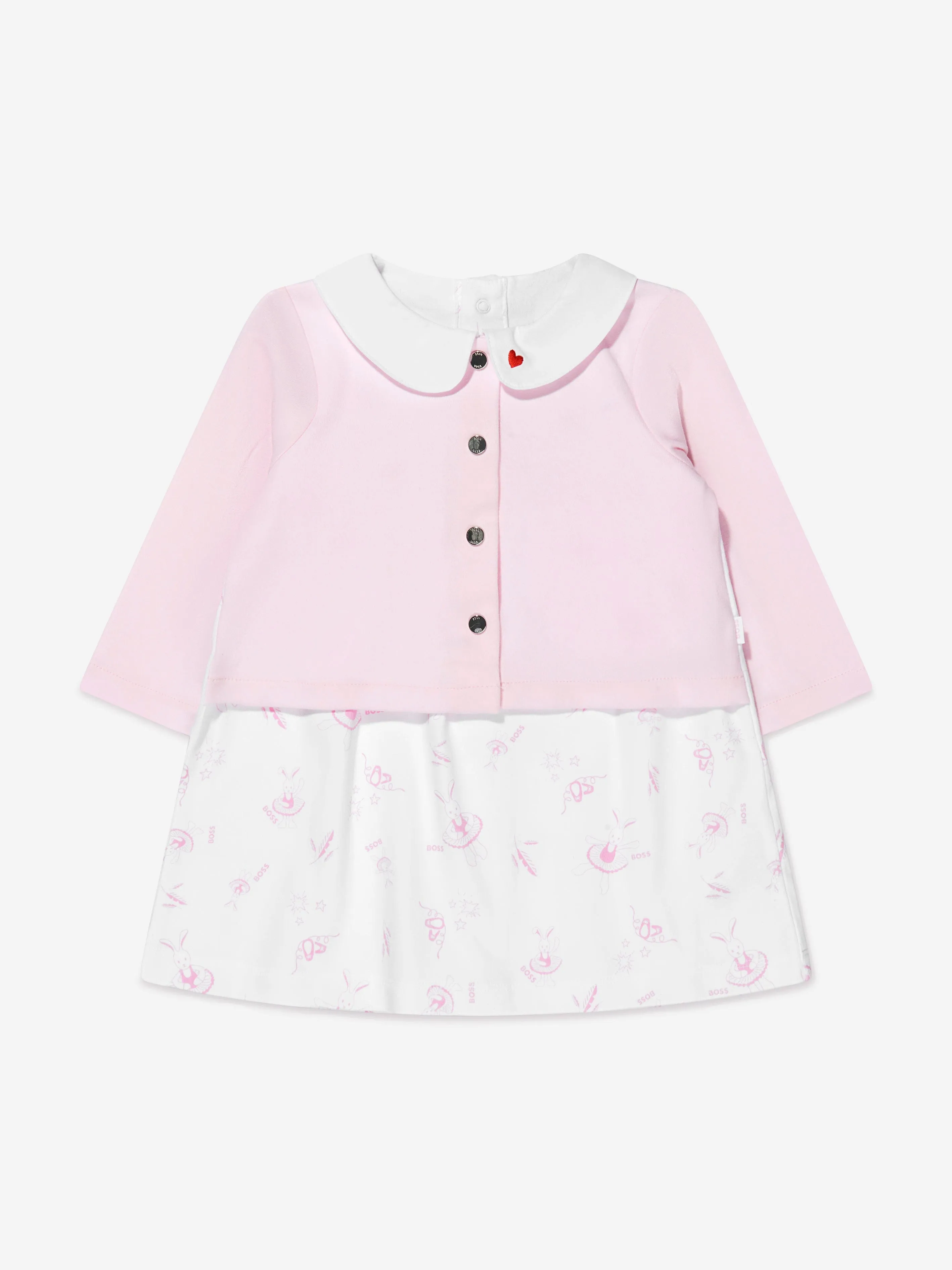 BOSS Baby Girls Organic Cotton 2 in 1 Dress