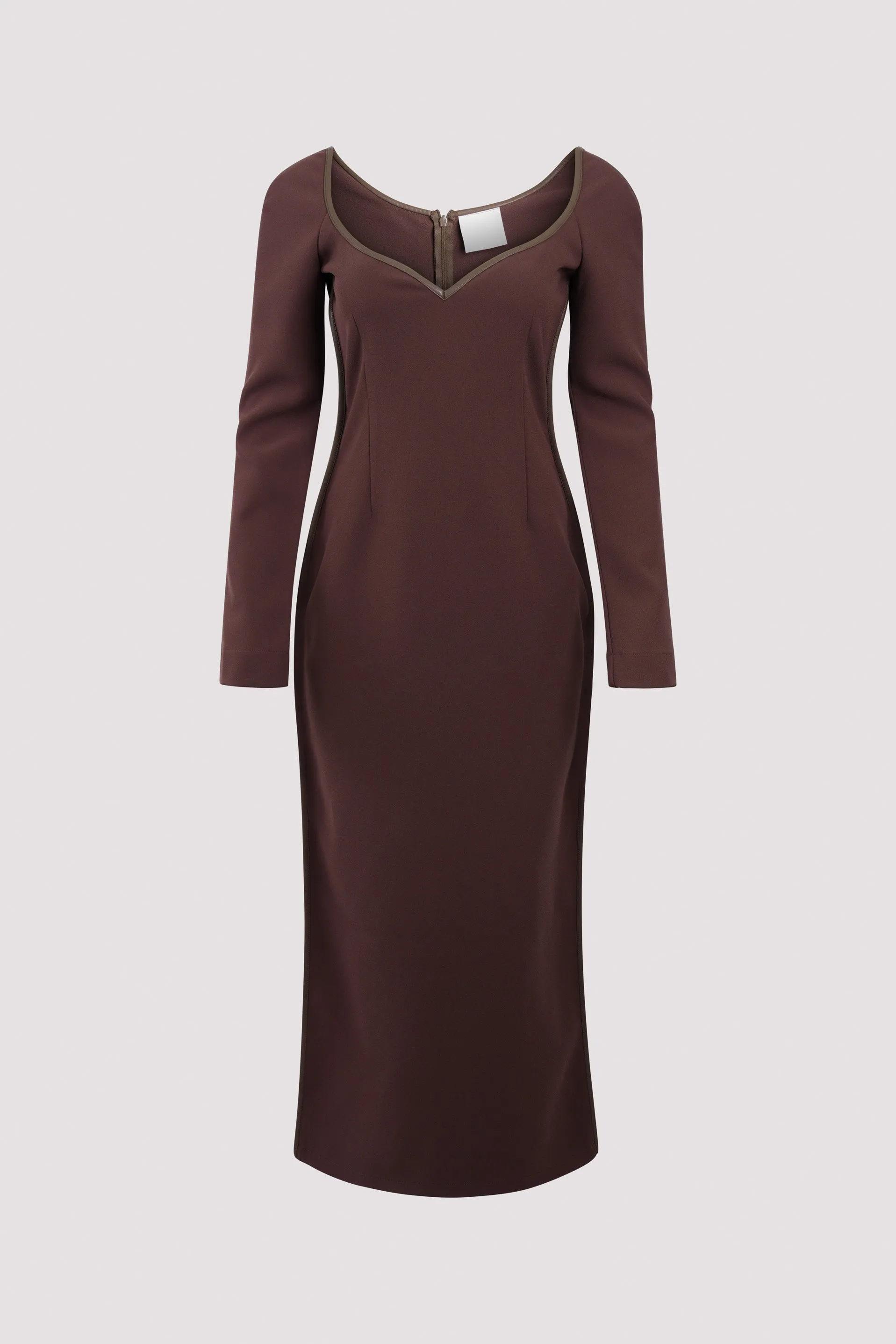 Brown Fabienne Midi Dress