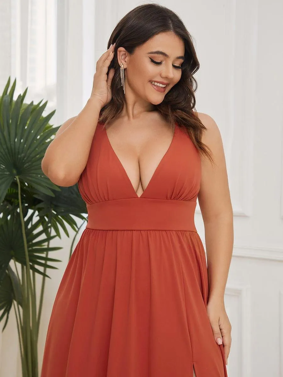 Burnt Orange Bridesmaid Gowns