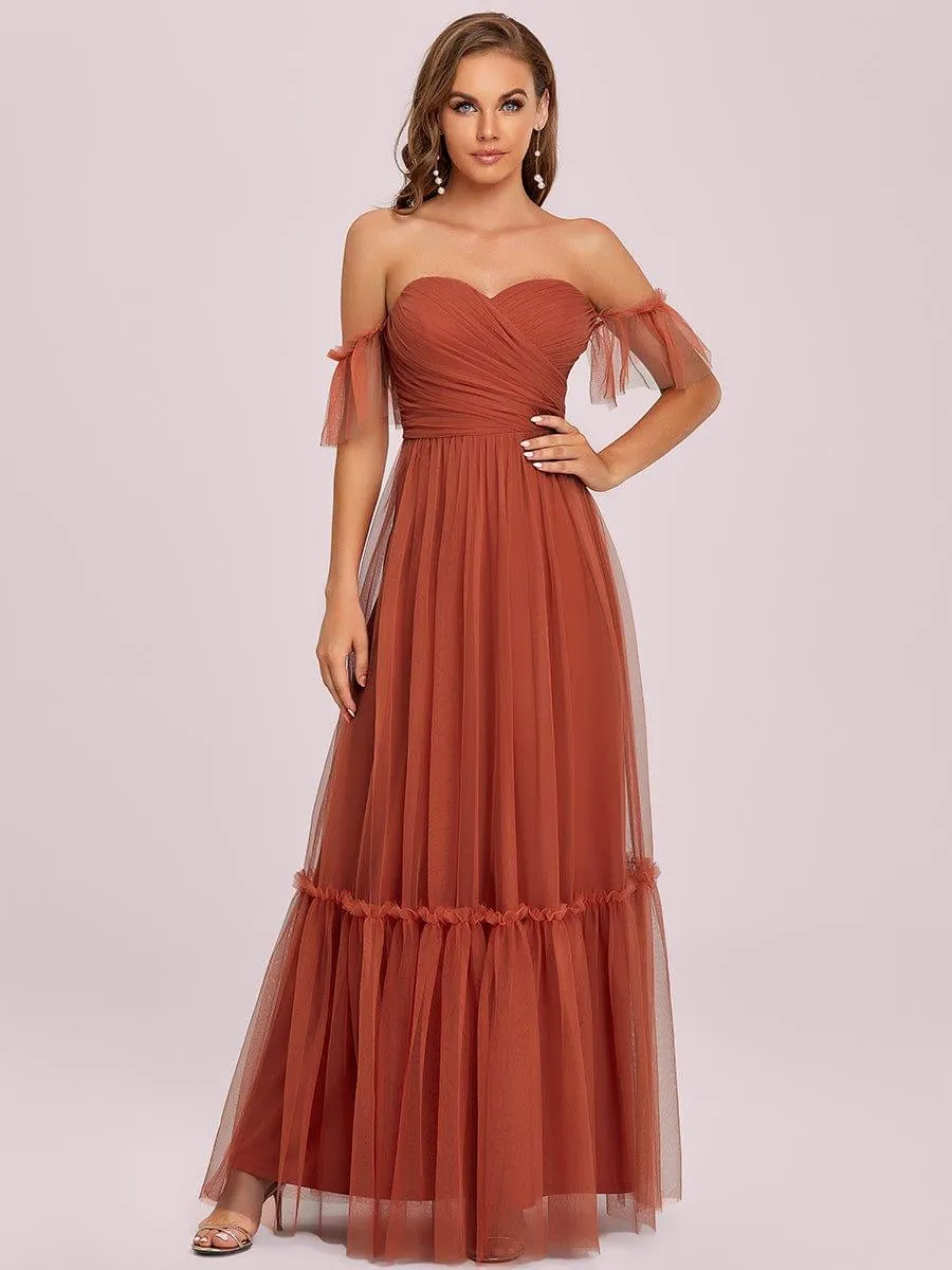 Burnt Orange Bridesmaid Gowns