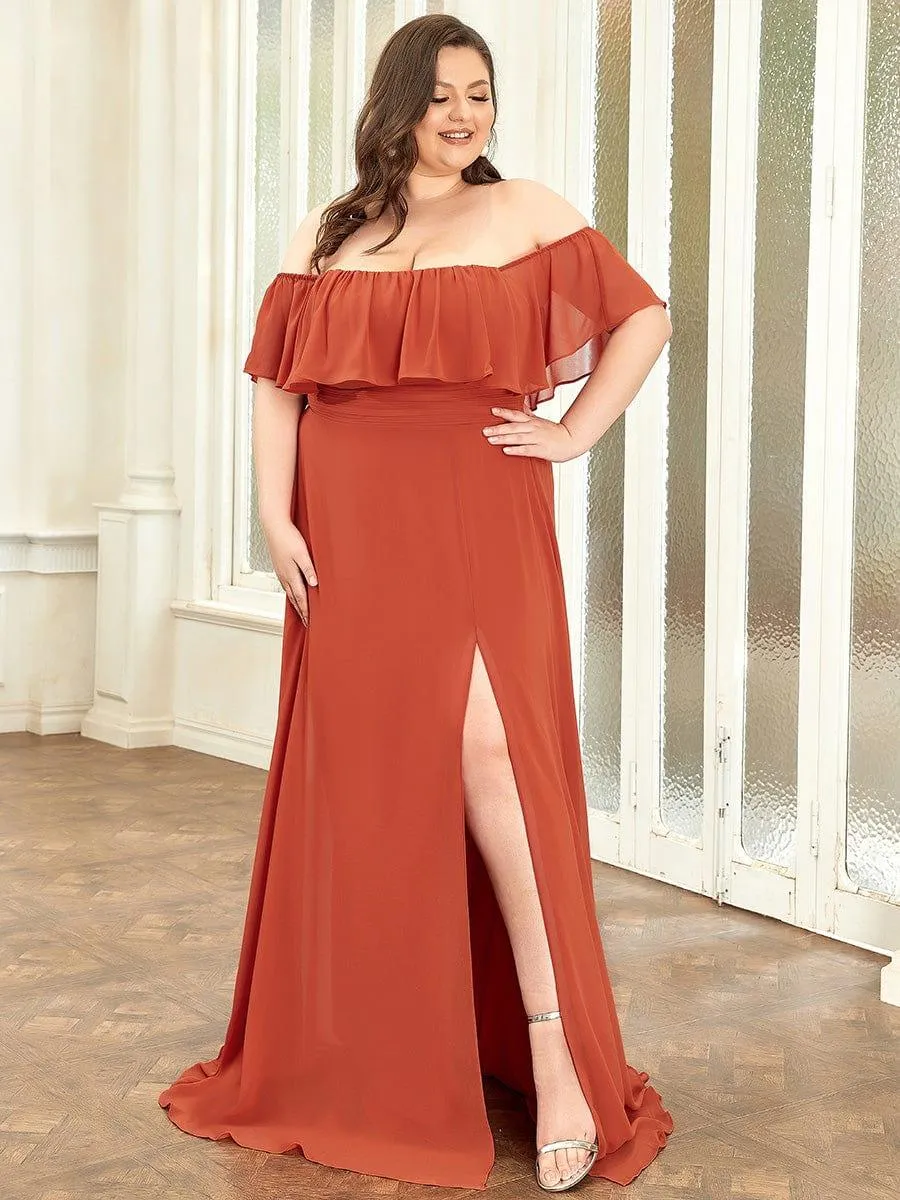 Burnt Orange Bridesmaid Gowns