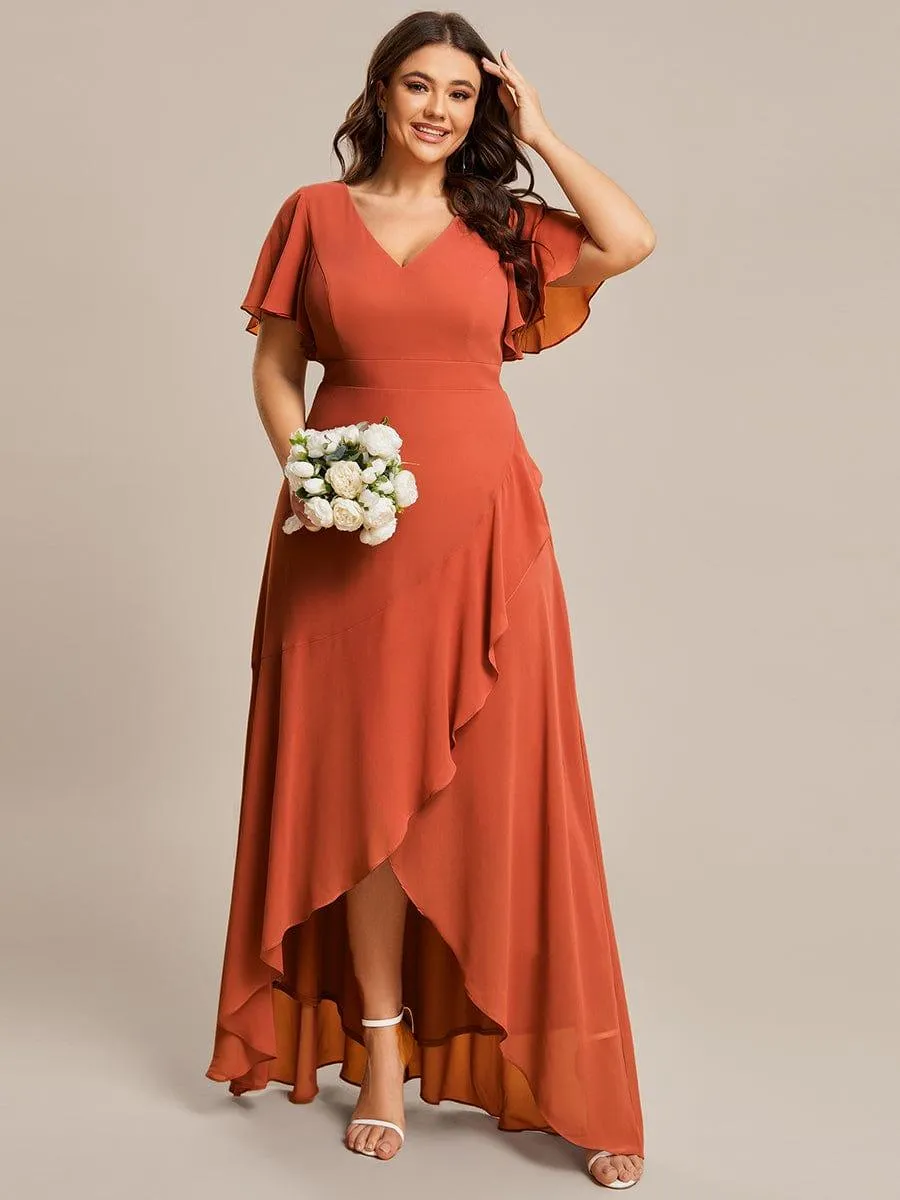 Burnt Orange Bridesmaid Gowns