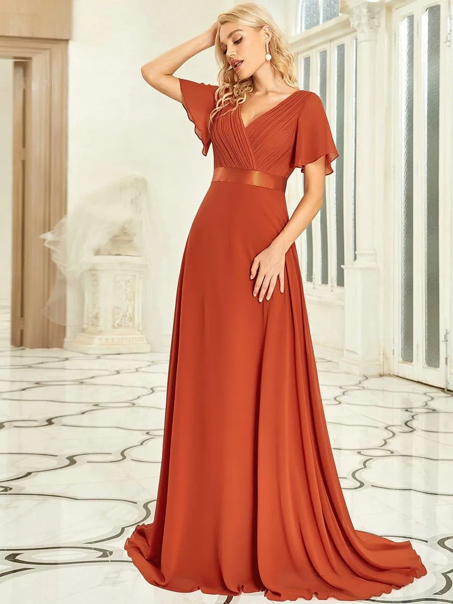 Burnt Orange Bridesmaid Gowns