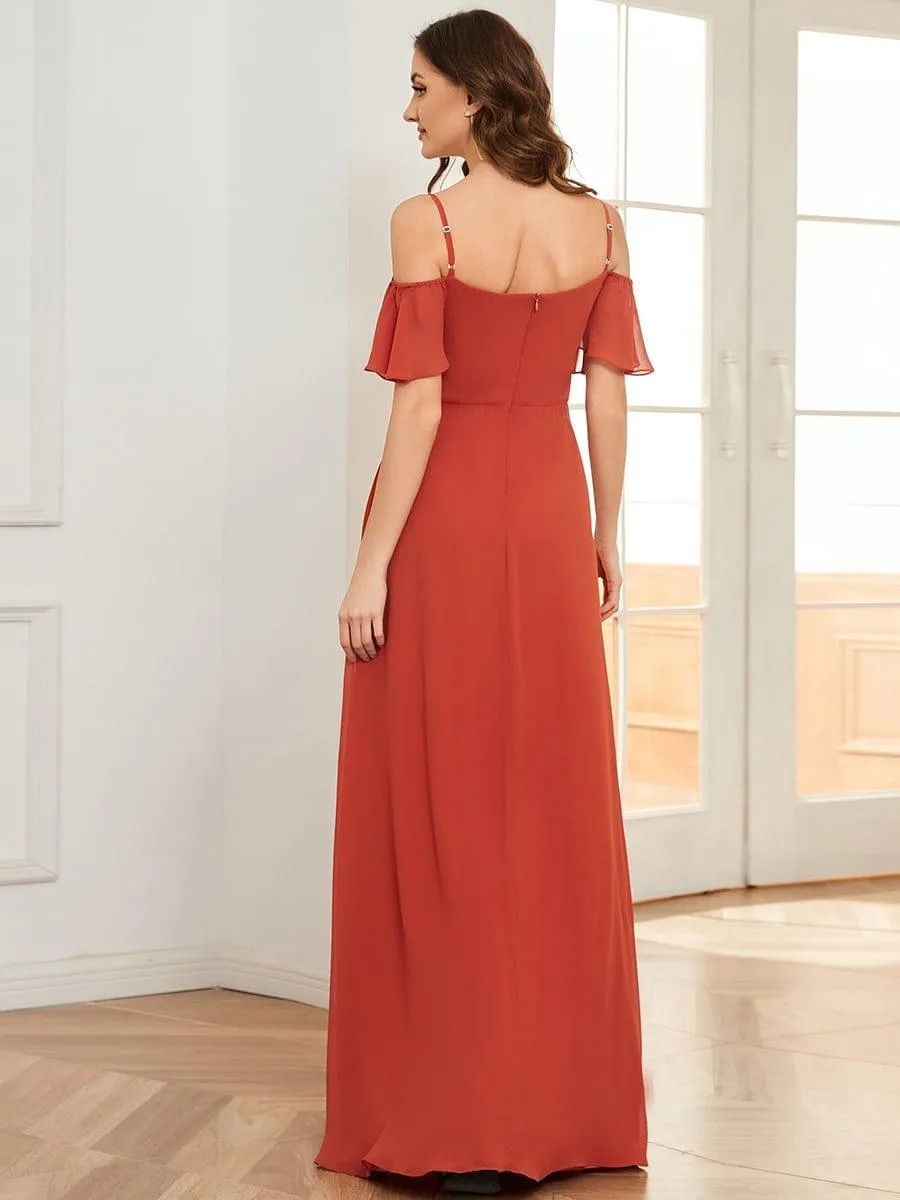 Burnt Orange Bridesmaid Gowns