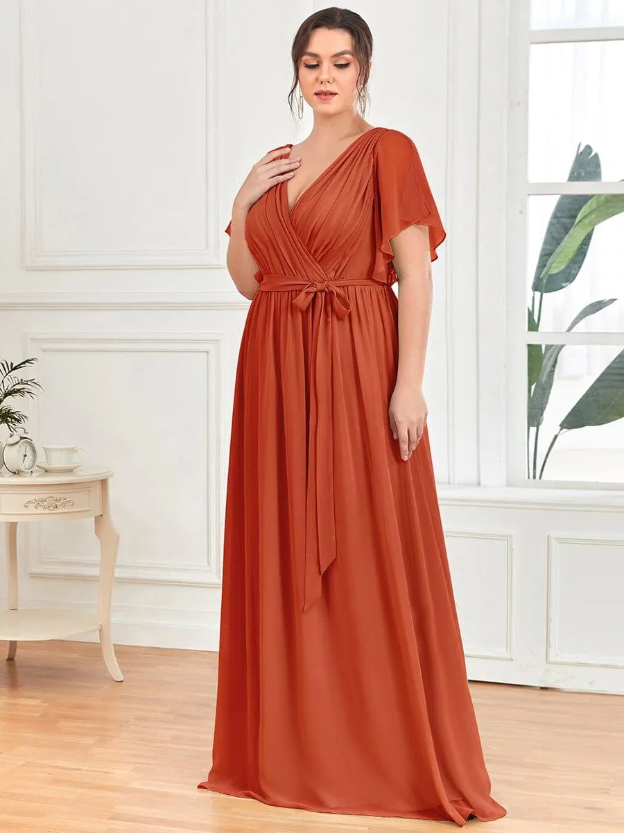 Burnt Orange Bridesmaid Gowns