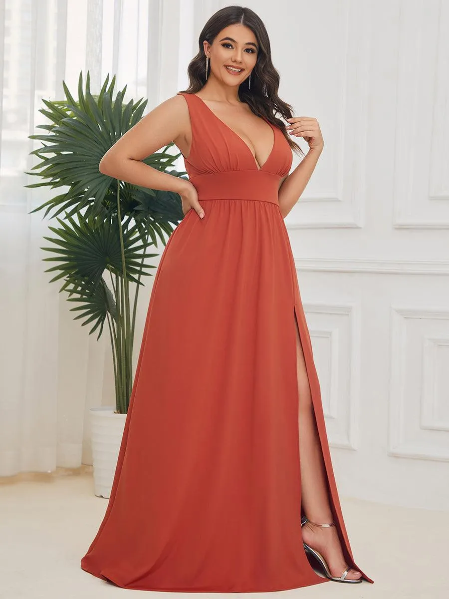 Burnt Orange Bridesmaid Gowns