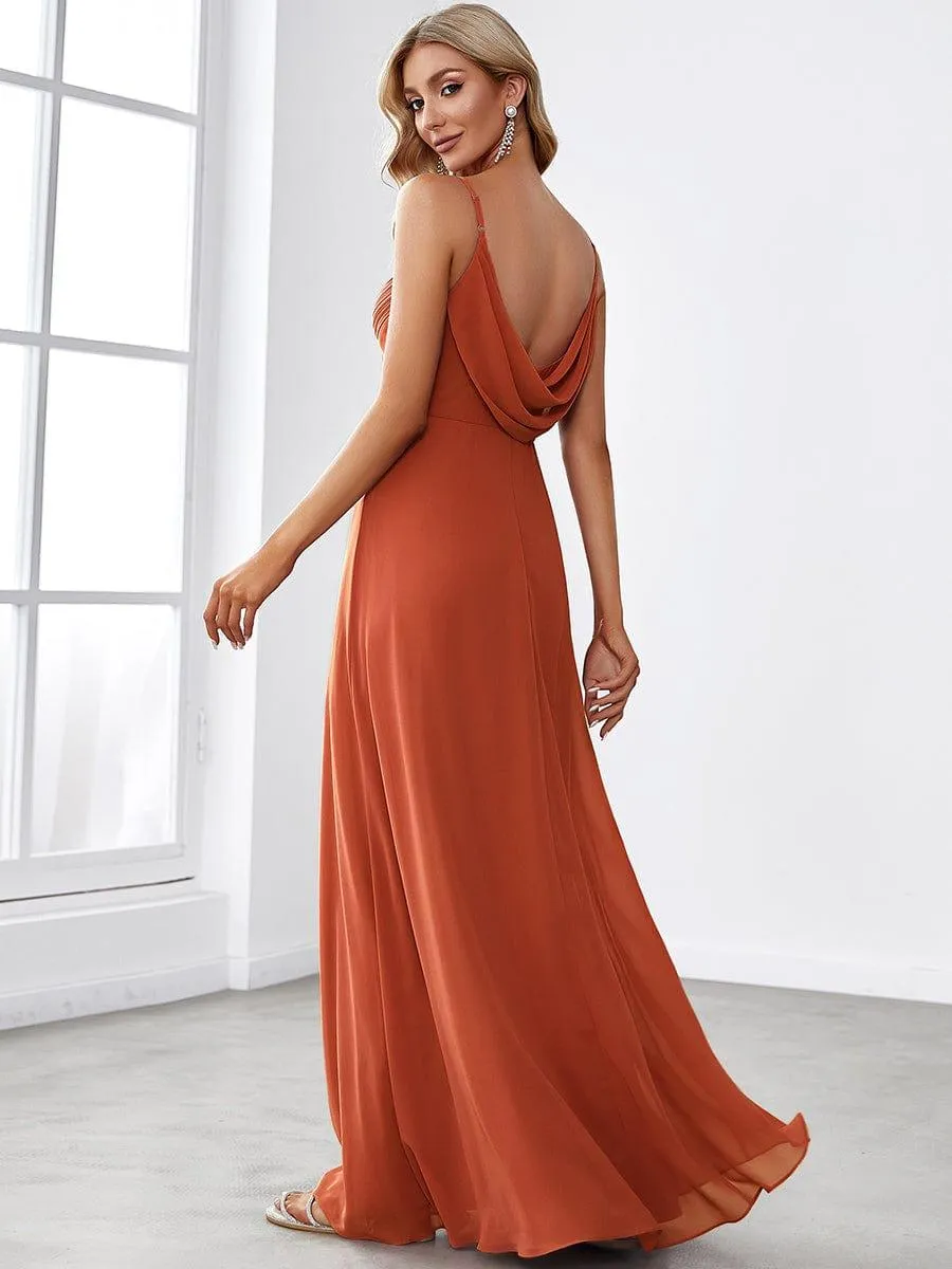 Burnt Orange Bridesmaid Gowns
