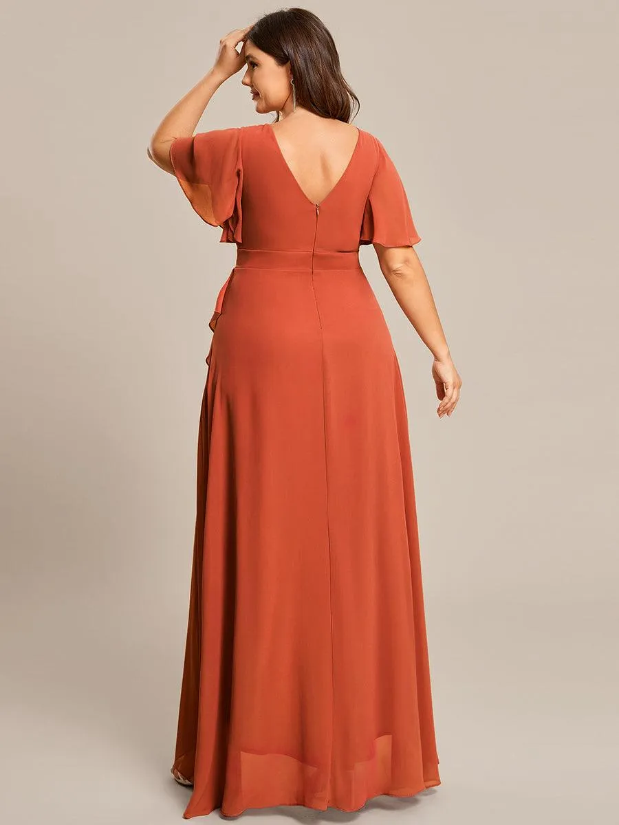 Burnt Orange Bridesmaid Gowns