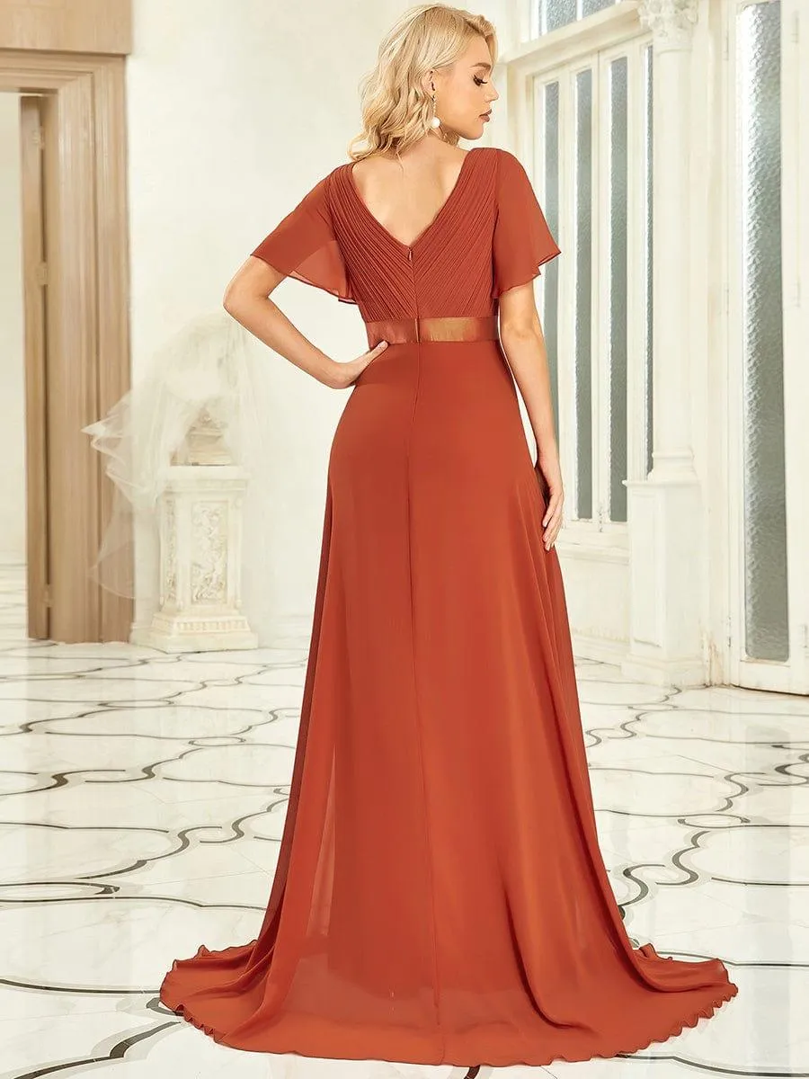 Burnt Orange Bridesmaid Gowns