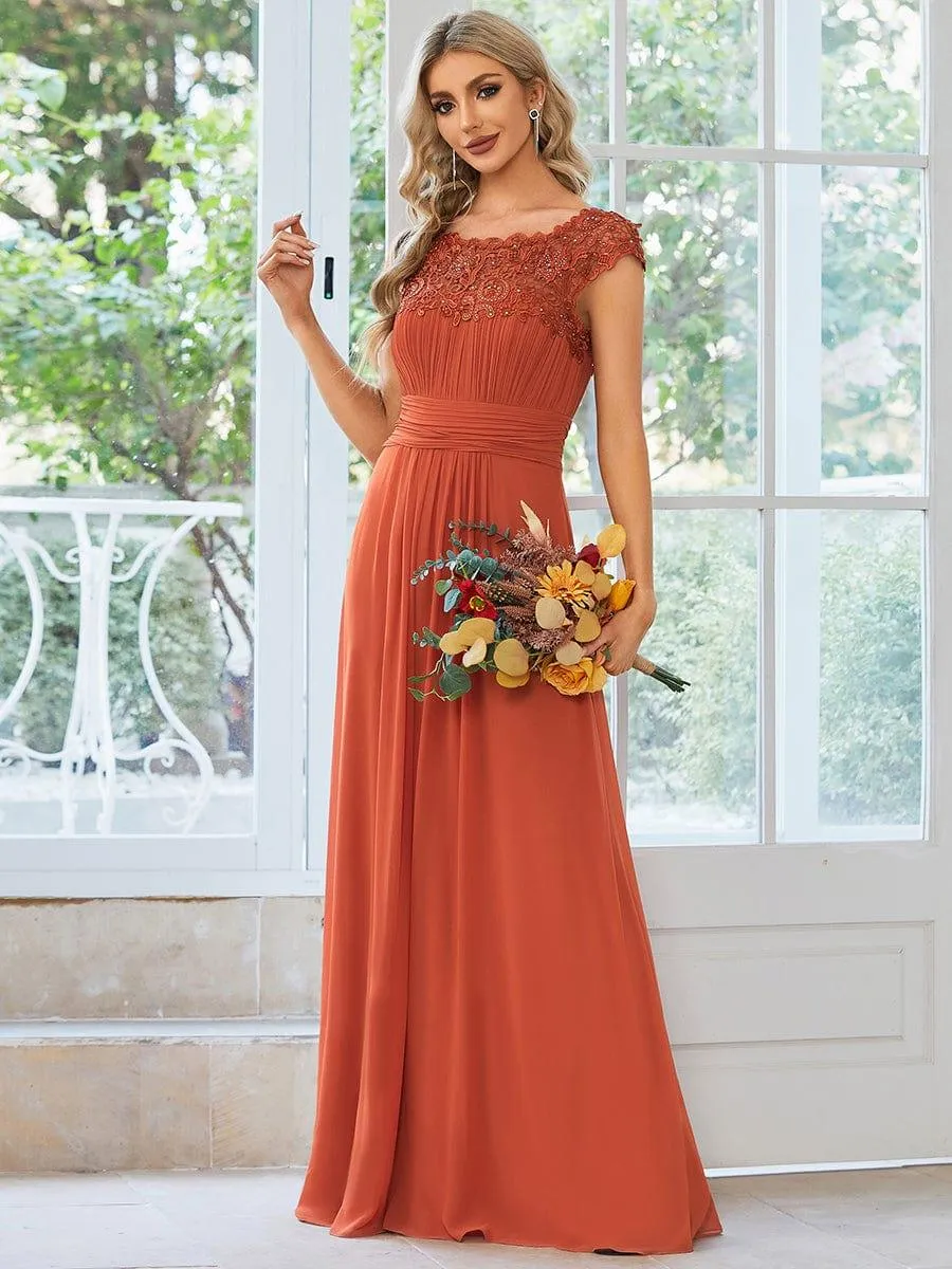Burnt Orange Bridesmaid Gowns