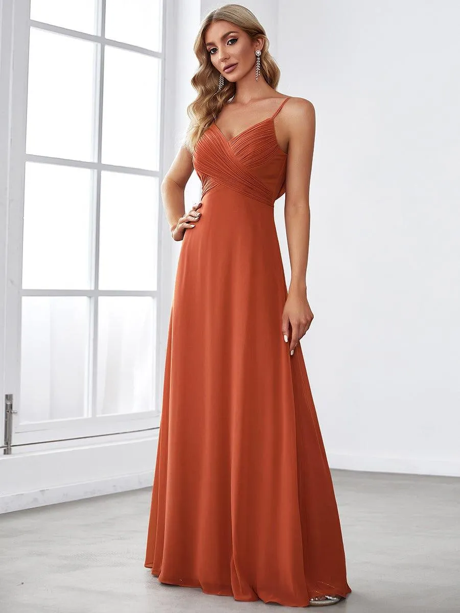 Burnt Orange Bridesmaid Gowns
