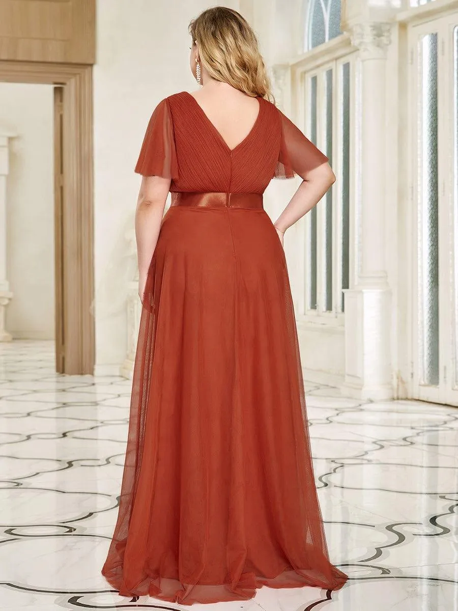 Burnt Orange Bridesmaid Gowns