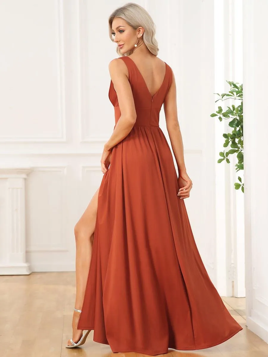 Burnt Orange Bridesmaid Gowns