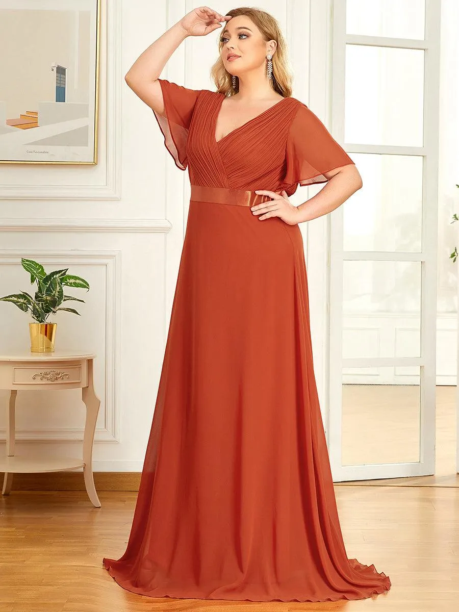 Burnt Orange Bridesmaid Gowns