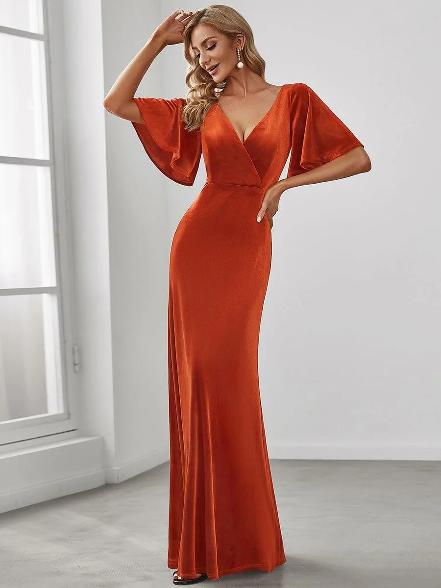 Burnt Orange Bridesmaid Gowns