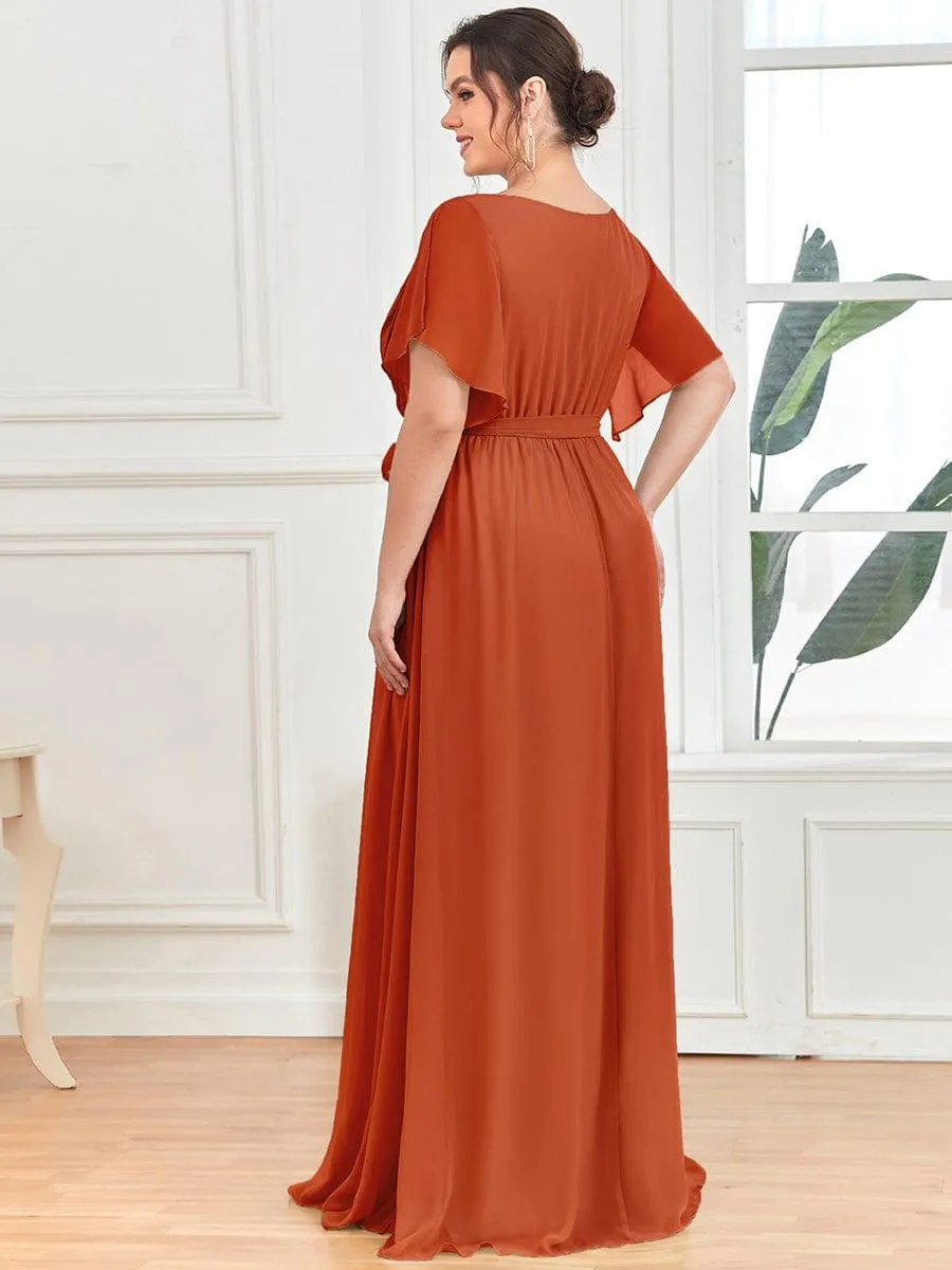 Burnt Orange Bridesmaid Gowns