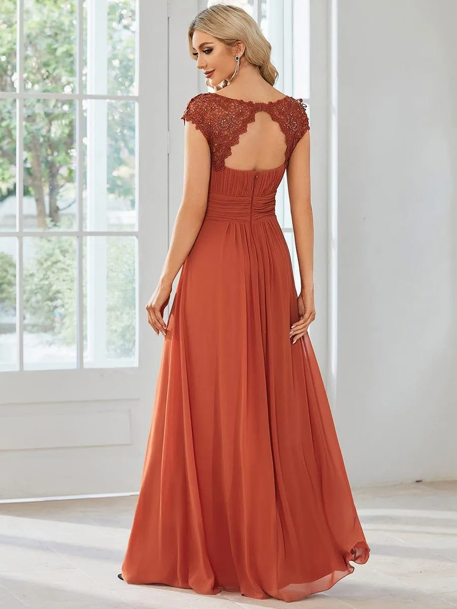Burnt Orange Bridesmaid Gowns