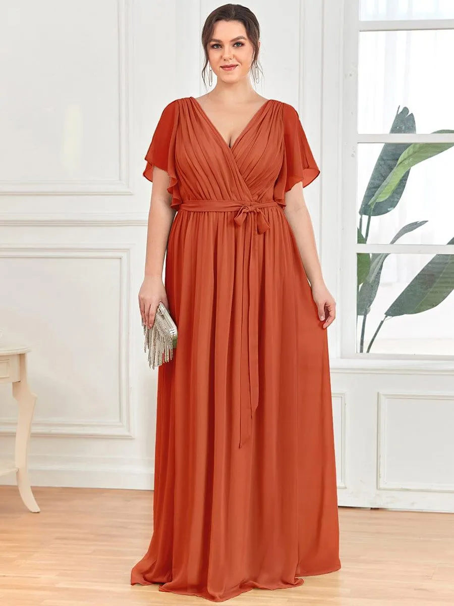 Burnt Orange Bridesmaid Gowns
