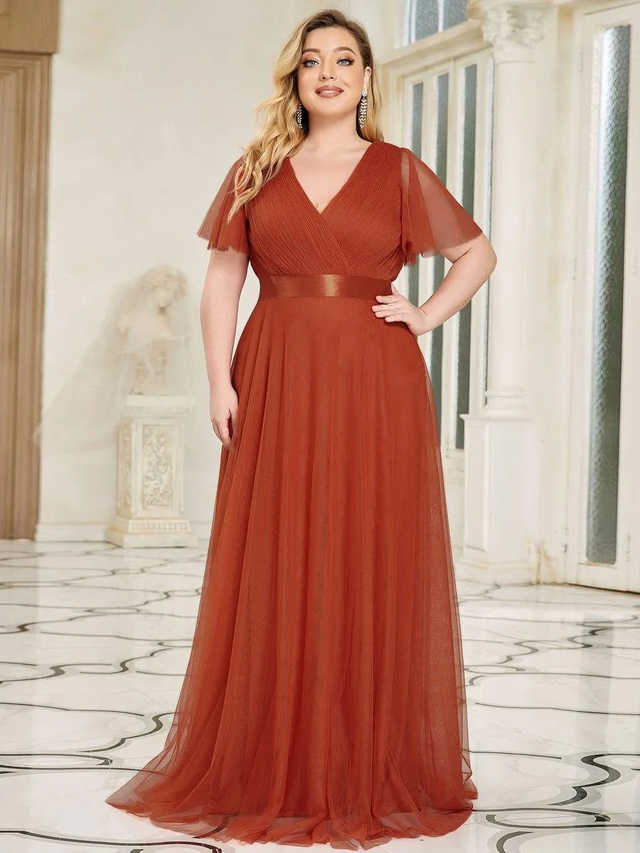 Burnt Orange Bridesmaid Gowns