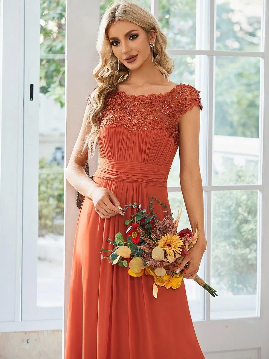 Burnt Orange Bridesmaid Gowns