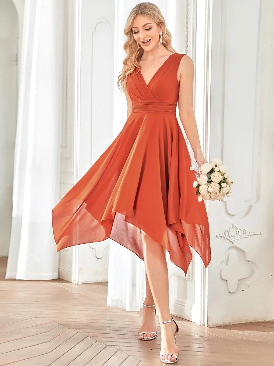 Burnt Orange Bridesmaid Gowns