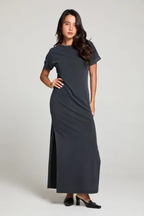 CHA Saloonn Licorice Black Maxi Dress