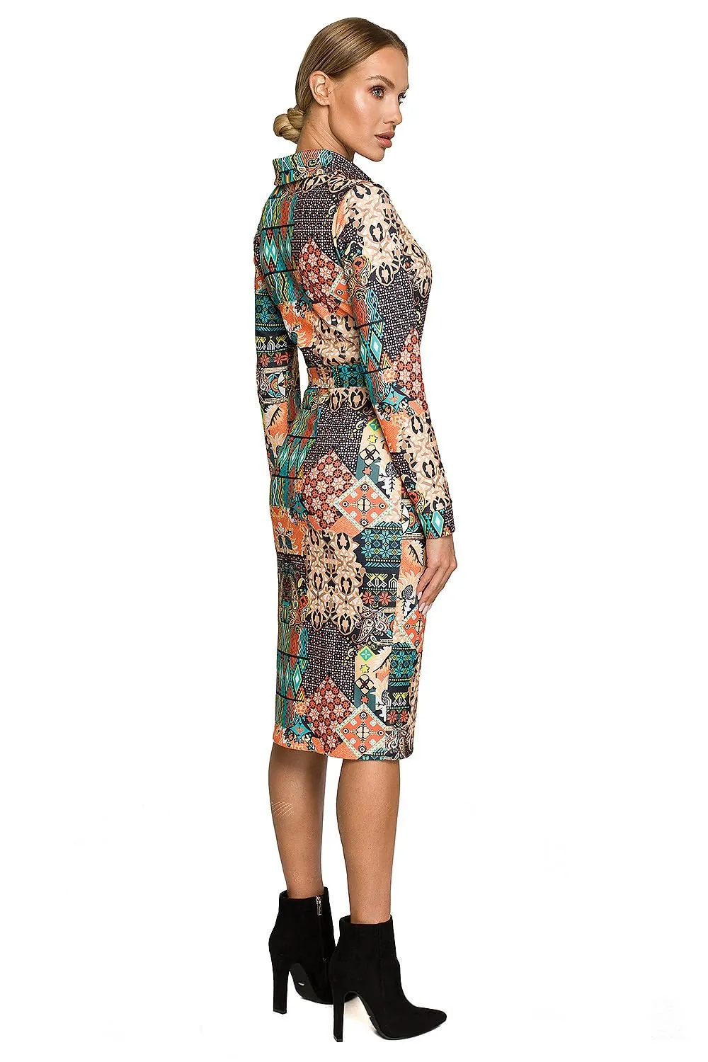 Colorful Midi Pencil Dress