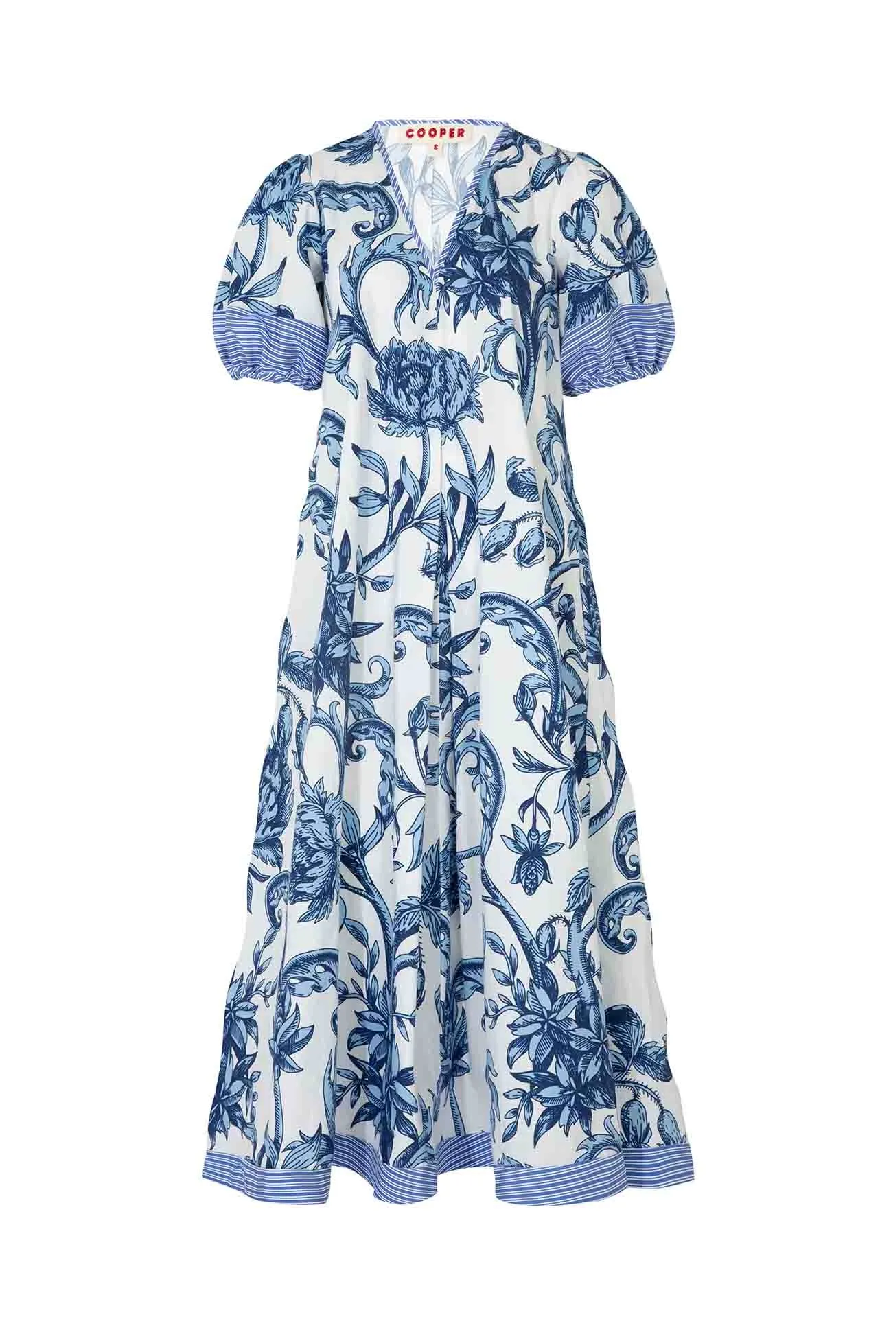 Cooper - You Are Just De-Vine Puff and Ready Dress in White Floral