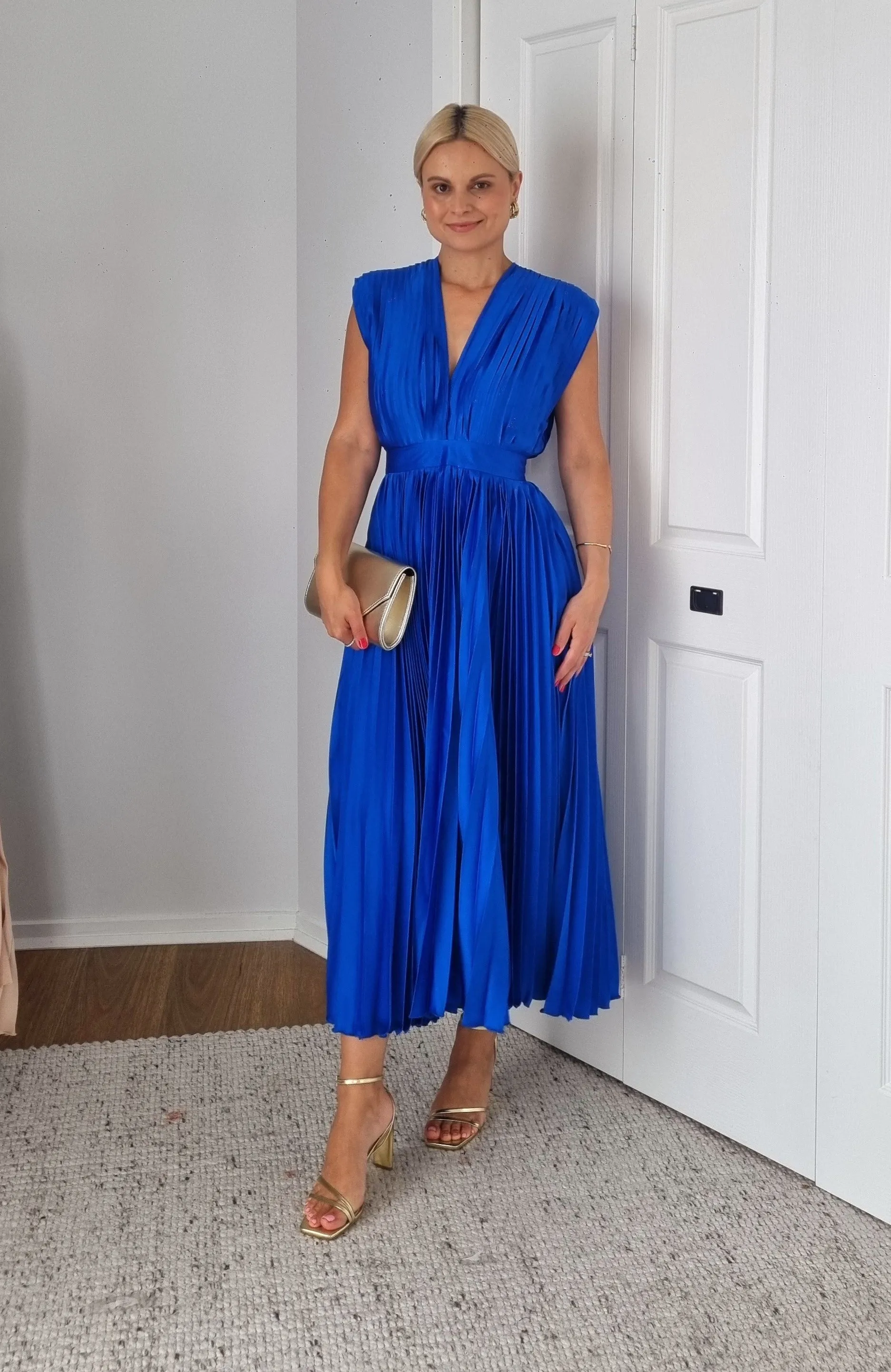 DALLAS PLEATED MAXI DRESS