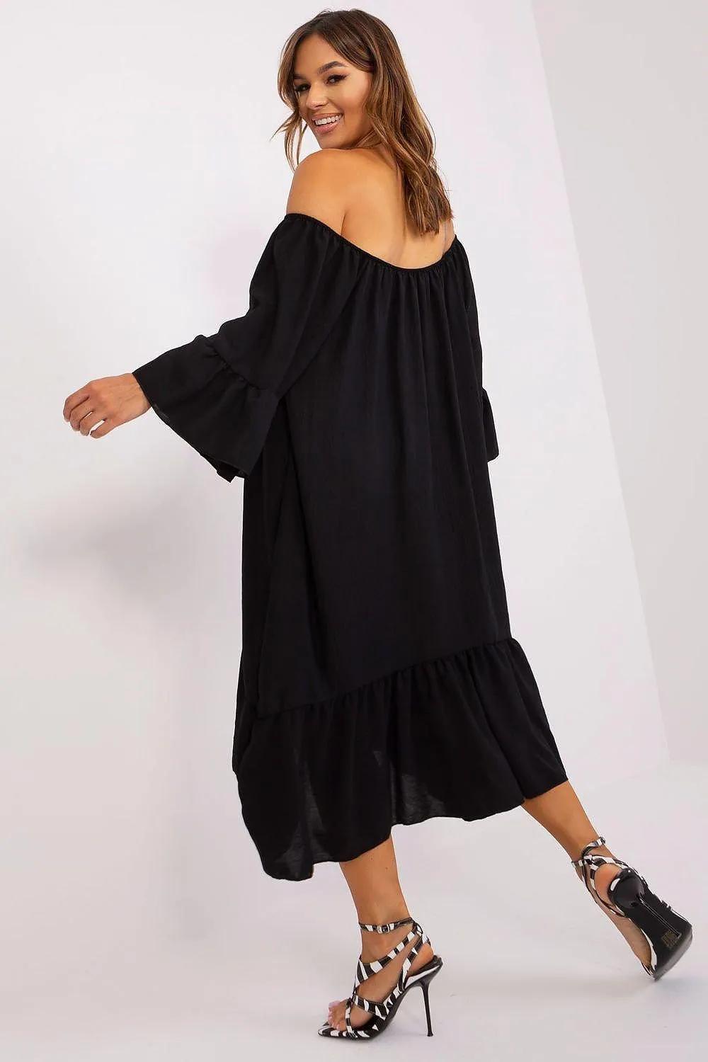 Elegant Italian Summer Frill Dress