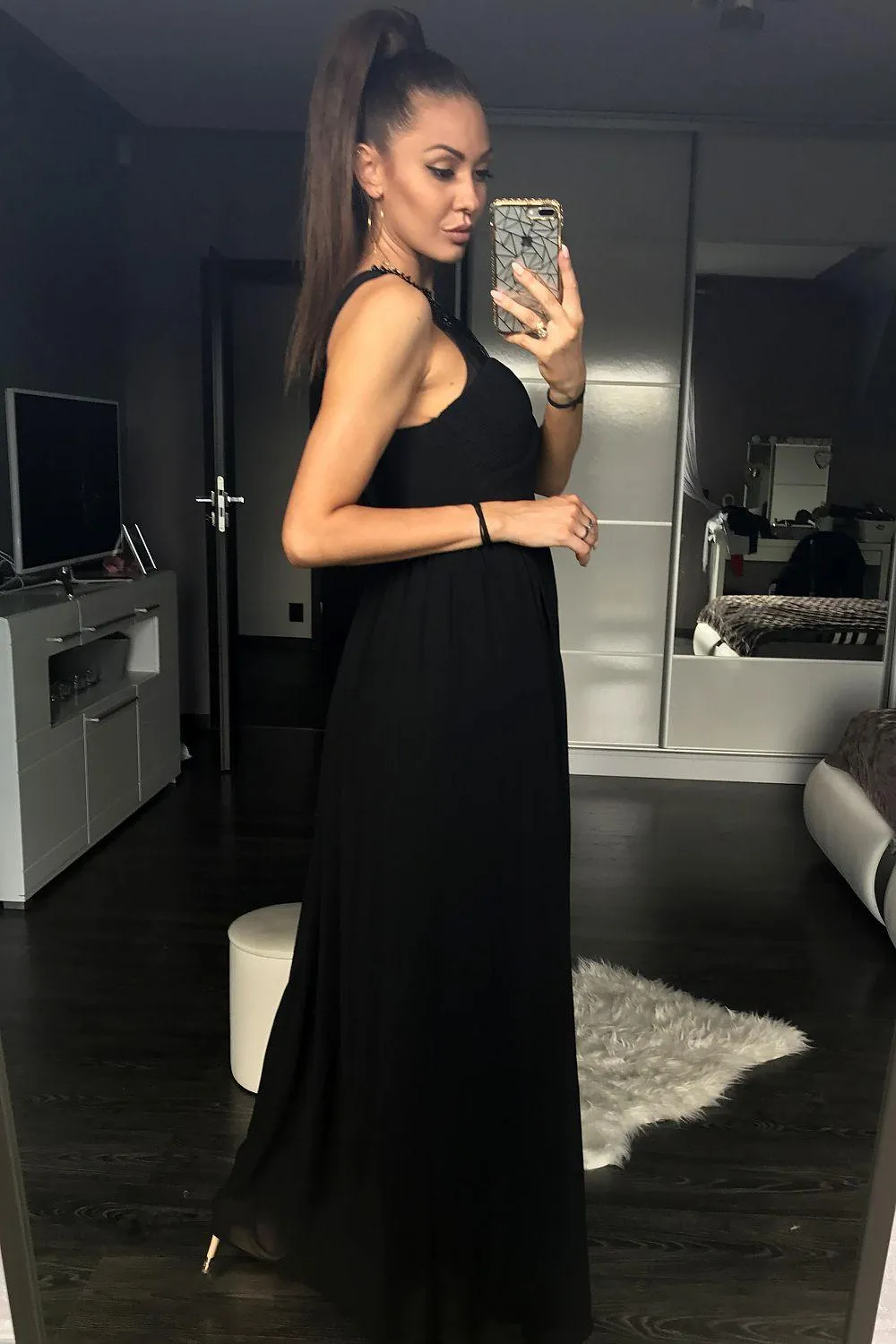 Elegant Mesh Corset Maxi Gown - YourNewStyle