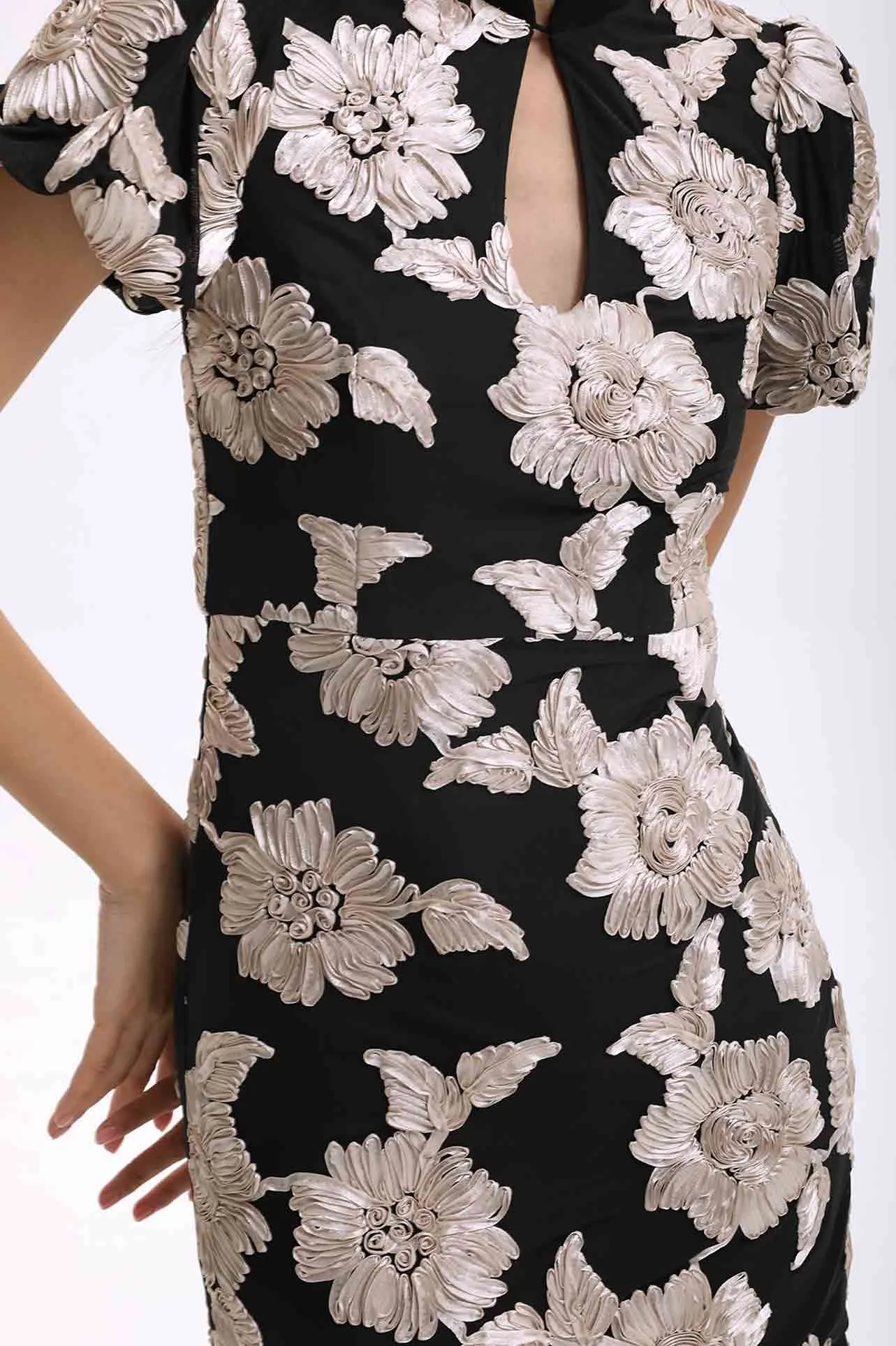 EMBROIDER CHEONGSAM DRESS