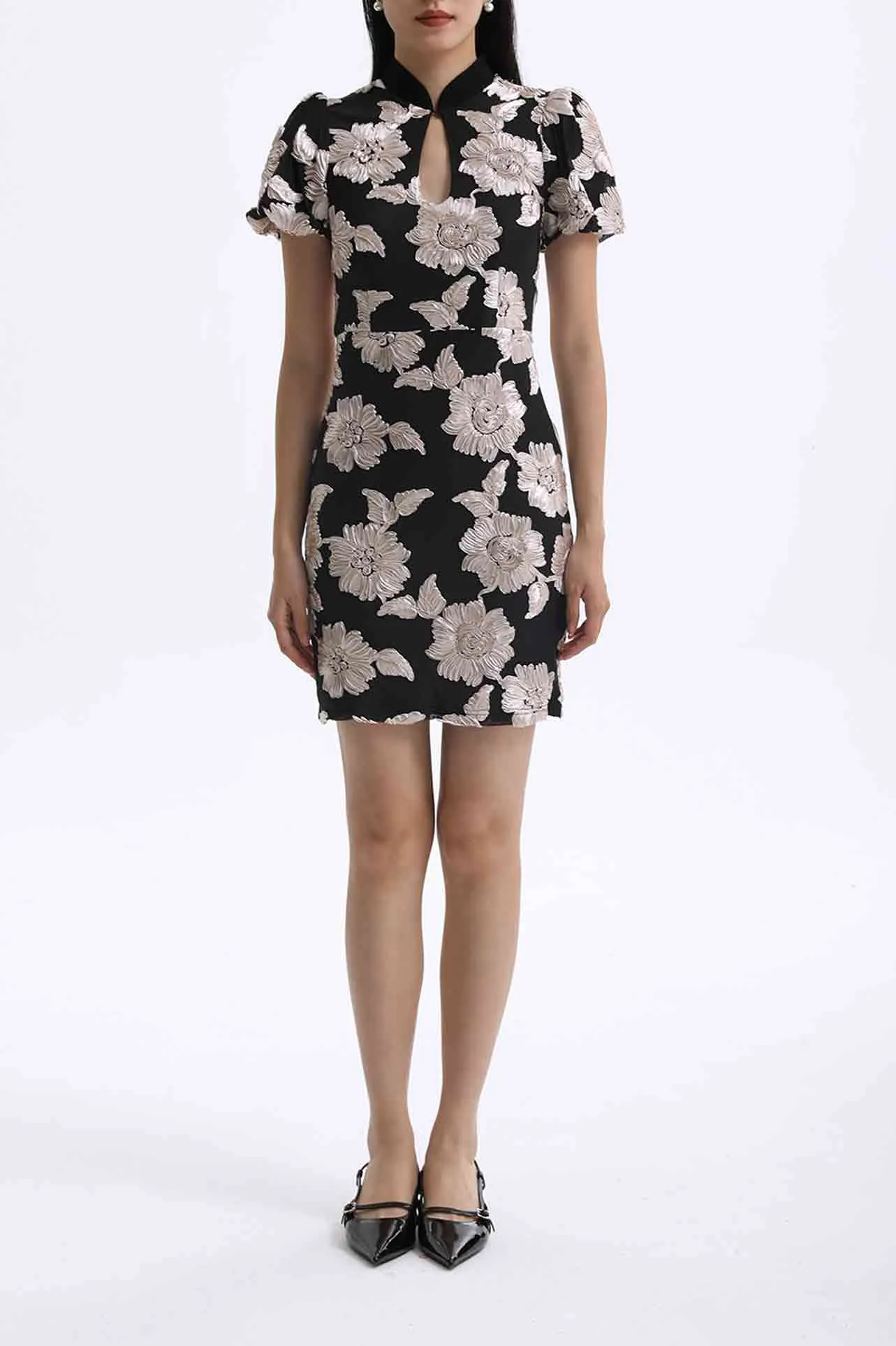 EMBROIDER CHEONGSAM DRESS