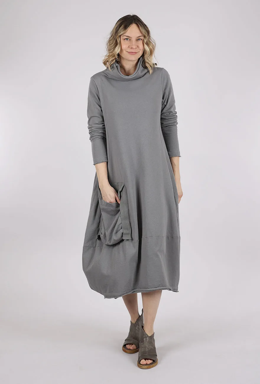 Grosgrain Detail Sweatshirt Dress, Rock