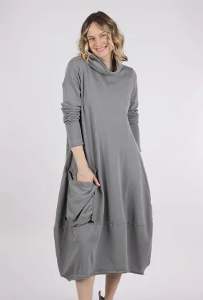 Grosgrain Detail Sweatshirt Dress, Rock