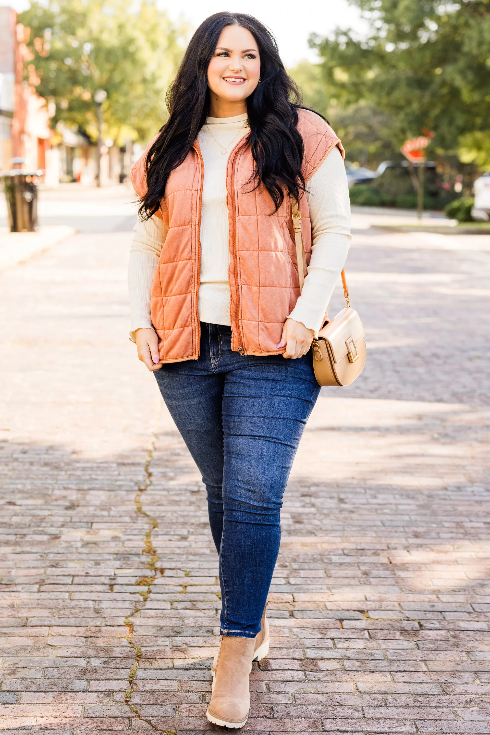 Harvest Haven Vest, Brown
